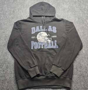 Dallas Cowboys Football NFL Black Hoodie Pullover Sweatshirt SMALL